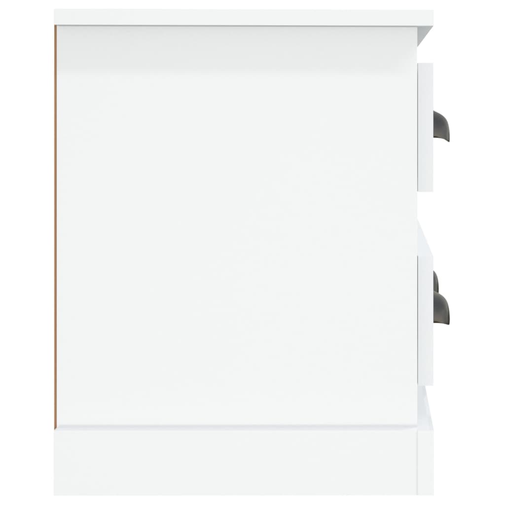 vidaXL Comodă TV, alb extralucios, 100x35,5x45 cm, lemn prelucrat