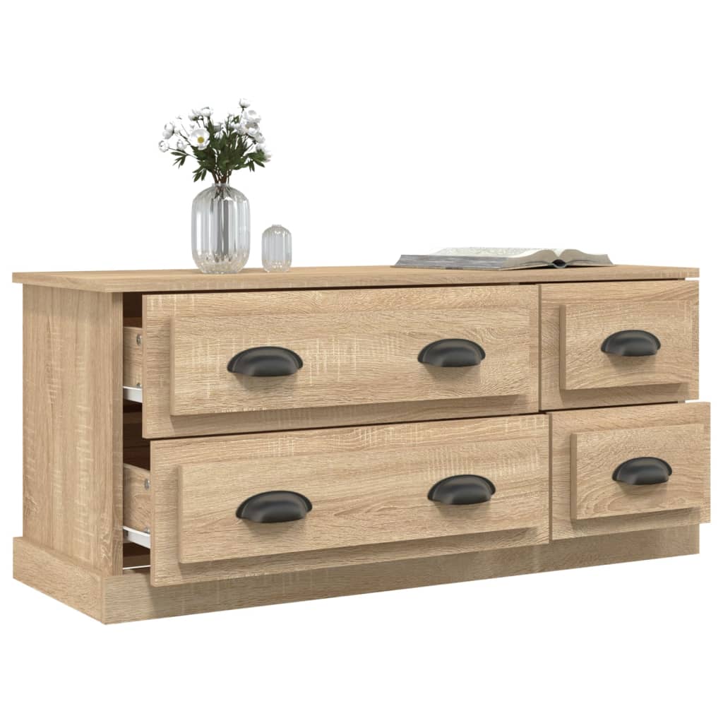vidaXL Comodă TV, stejar sonoma, 100x35,5x45 cm, lemn prelucrat vidaXL Comodă TV, stejar sonoma, 100x35,5x45 cm, lemn prelucrat