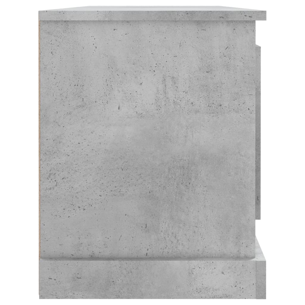 vidaXL Comodă TV, gri beton, 100x35,5x45 cm, lemn prelucrat