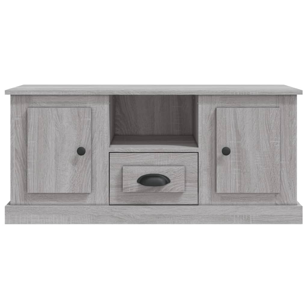 vidaXL Comodă TV, gri sonoma, 100x35,5x45 cm, lemn prelucrat vidaXL Comodă TV, gri sonoma, 100x35,5x45 cm, lemn prelucrat