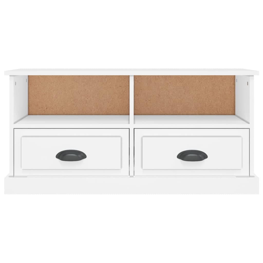 vidaXL Comodă TV, alb, 93x35,5x45 cm, lemn prelucrat vidaXL Comodă TV, alb, 93x35,5x45 cm, lemn prelucrat