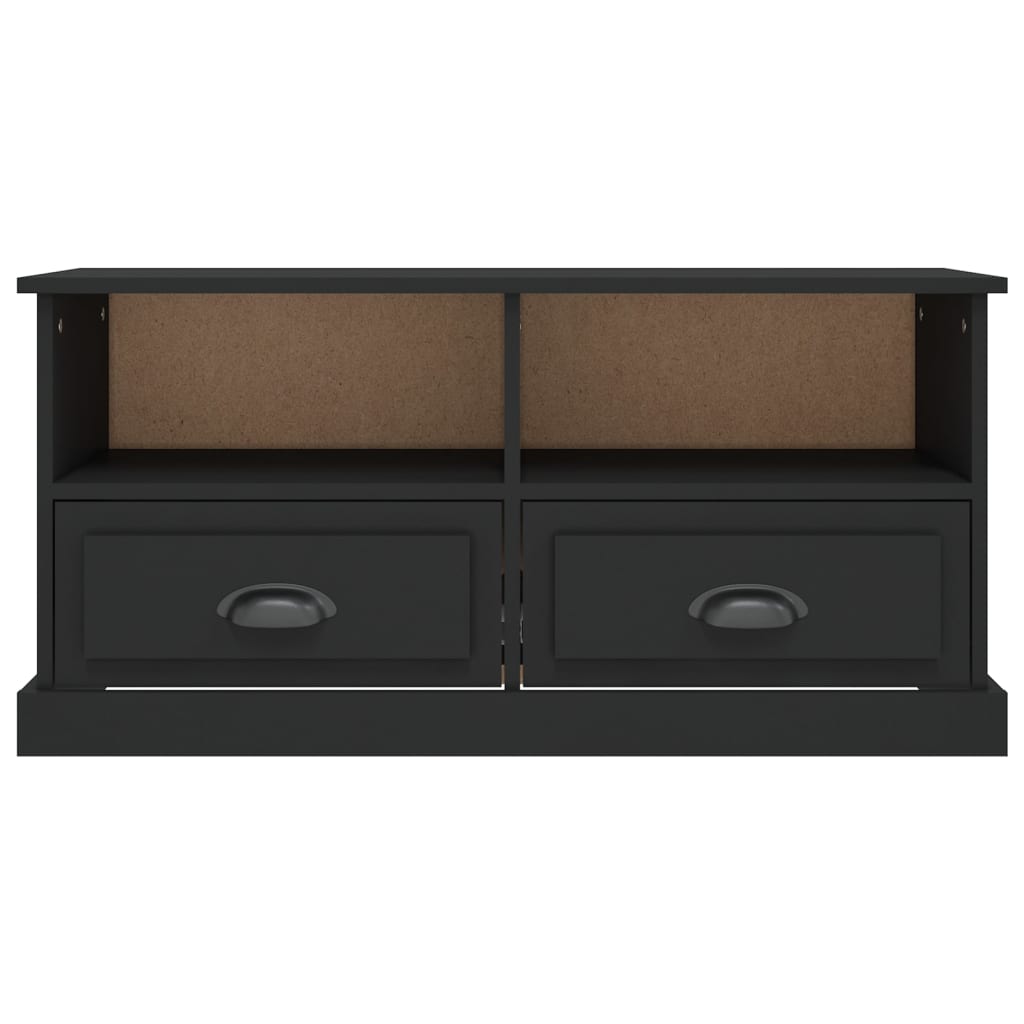 vidaXL Comodă TV, negru, 93x35,5x45 cm, lemn prelucrat vidaXL Comodă TV, negru, 93x35,5x45 cm, lemn prelucrat