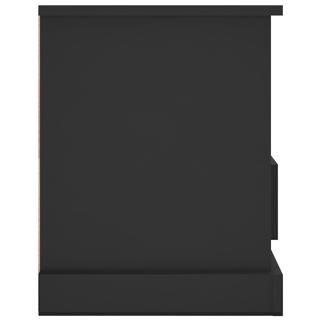 vidaXL Comodă TV, negru, 93x35,5x45 cm, lemn prelucrat vidaXL Comodă TV, negru, 93x35,5x45 cm, lemn prelucrat
