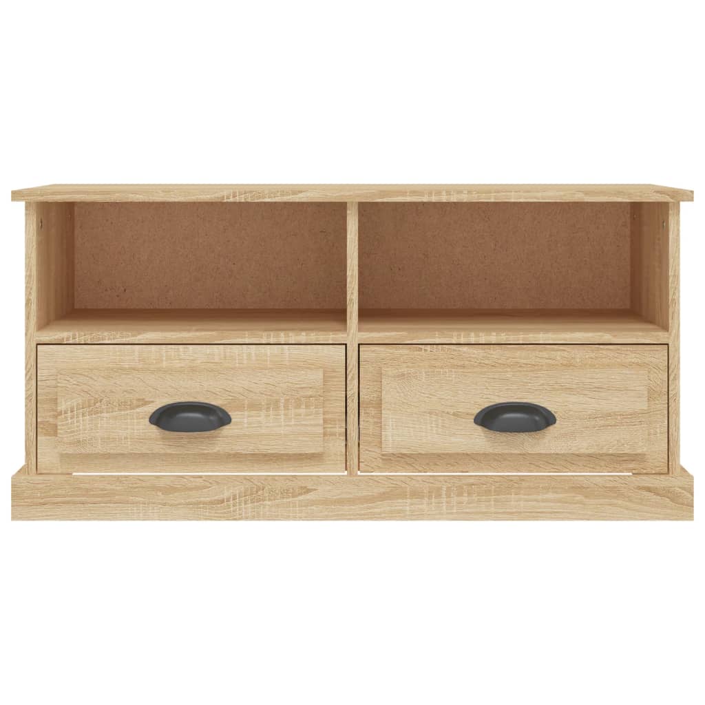 vidaXL Comodă TV, stejar sonoma, 93x35,5x45 cm, lemn prelucrat