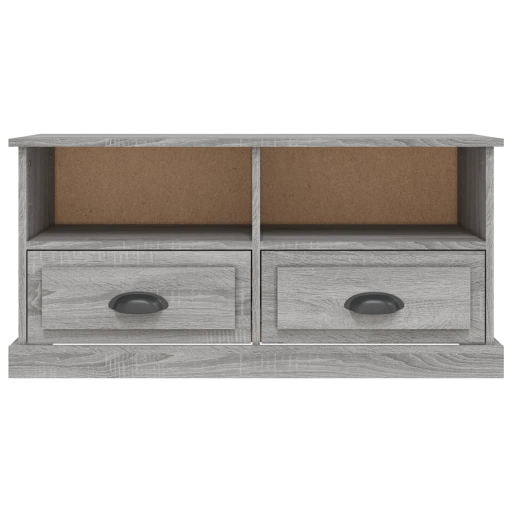 vidaXL Comodă TV, gri sonoma, 93x35,5x45 cm, lemn prelucrat vidaXL Comodă TV, gri sonoma, 93x35,5x45 cm, lemn prelucrat