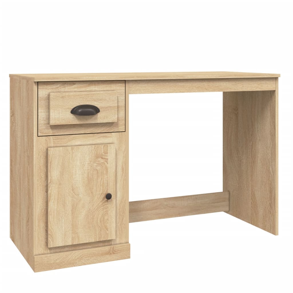 vidaXL Birou cu sertar, stejar sonoma, 115x50x75 cm, lemn prelucrat vidaXL Birou cu sertar, stejar sonoma, 115x50x75 cm, lemn prelucrat