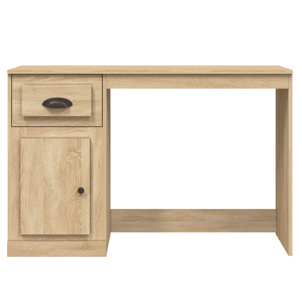 vidaXL Birou cu sertar, stejar sonoma, 115x50x75 cm, lemn prelucrat vidaXL Birou cu sertar, stejar sonoma, 115x50x75 cm, lemn prelucrat