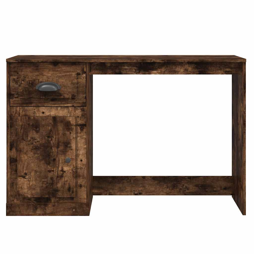 vidaXL Birou cu sertar, stejar fumuriu, 115x50x75 cm, lemn prelucrat vidaXL Birou cu sertar, stejar fumuriu, 115x50x75 cm, lemn prelucrat