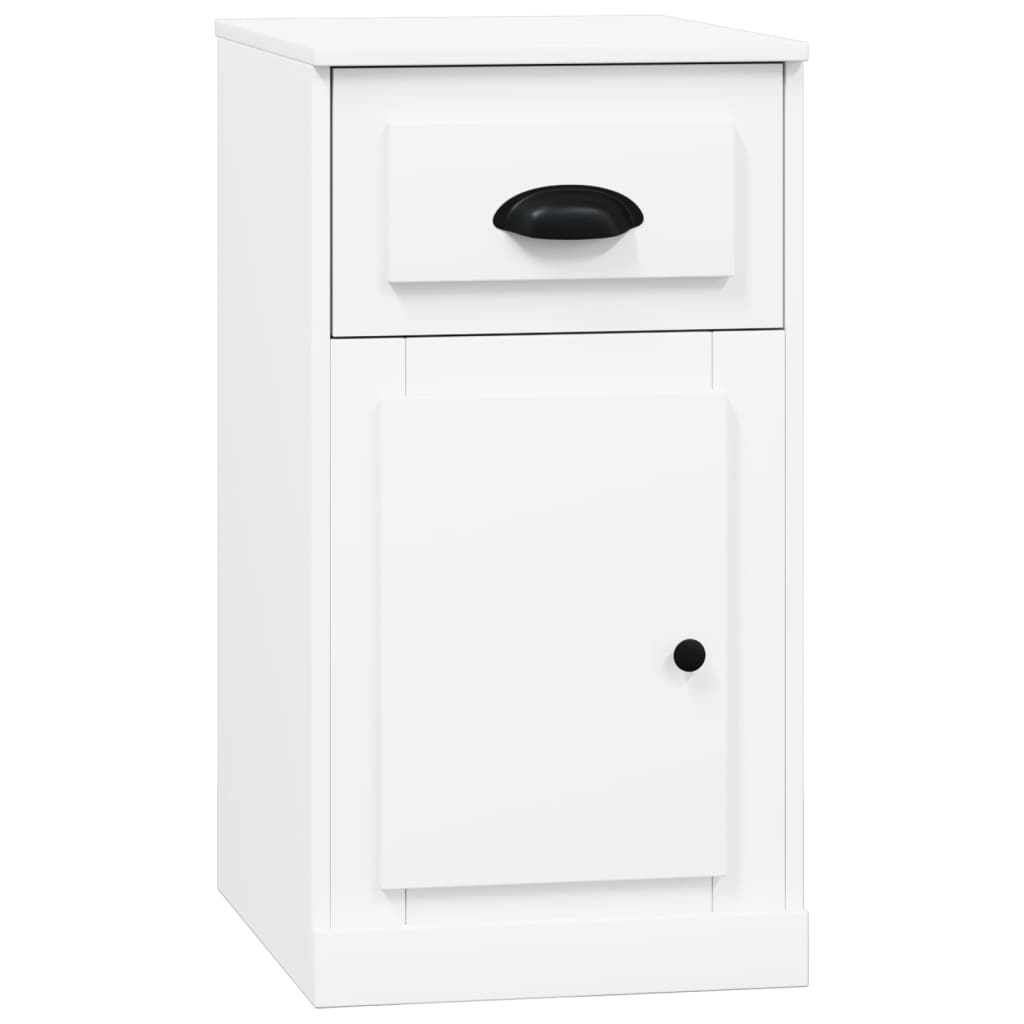vidaXL Dulap lateral cu sertar, alb, 40x50x75 cm, lemn prelucrat