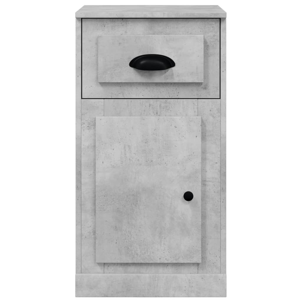 vidaXL Dulap lateral cu sertar, gri beton, 40x50x75 cm lemn prelucrat