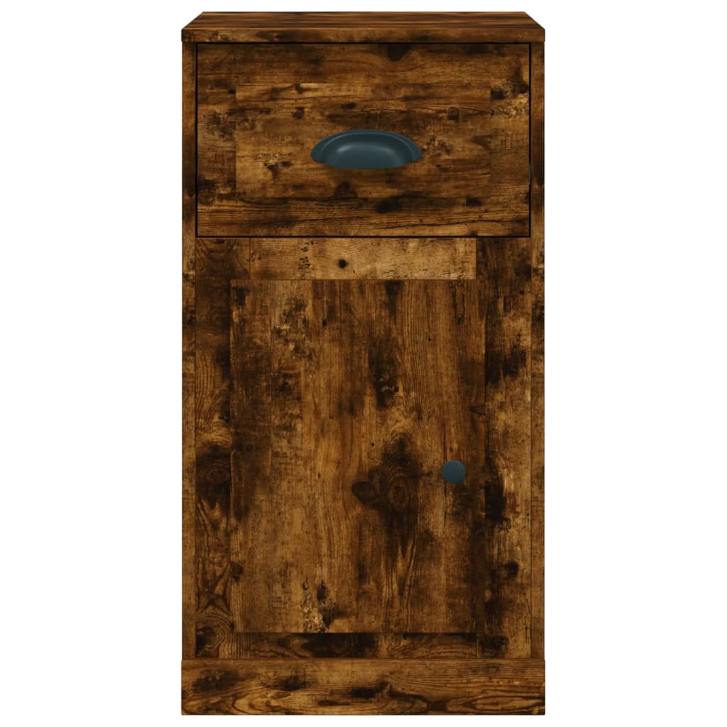 vidaXL Dulap lateral, sertar, stejar afumat, 40x50x75cm lemn prelucrat vidaXL Dulap lateral, sertar, stejar afumat, 40x50x75cm lemn prelucrat
