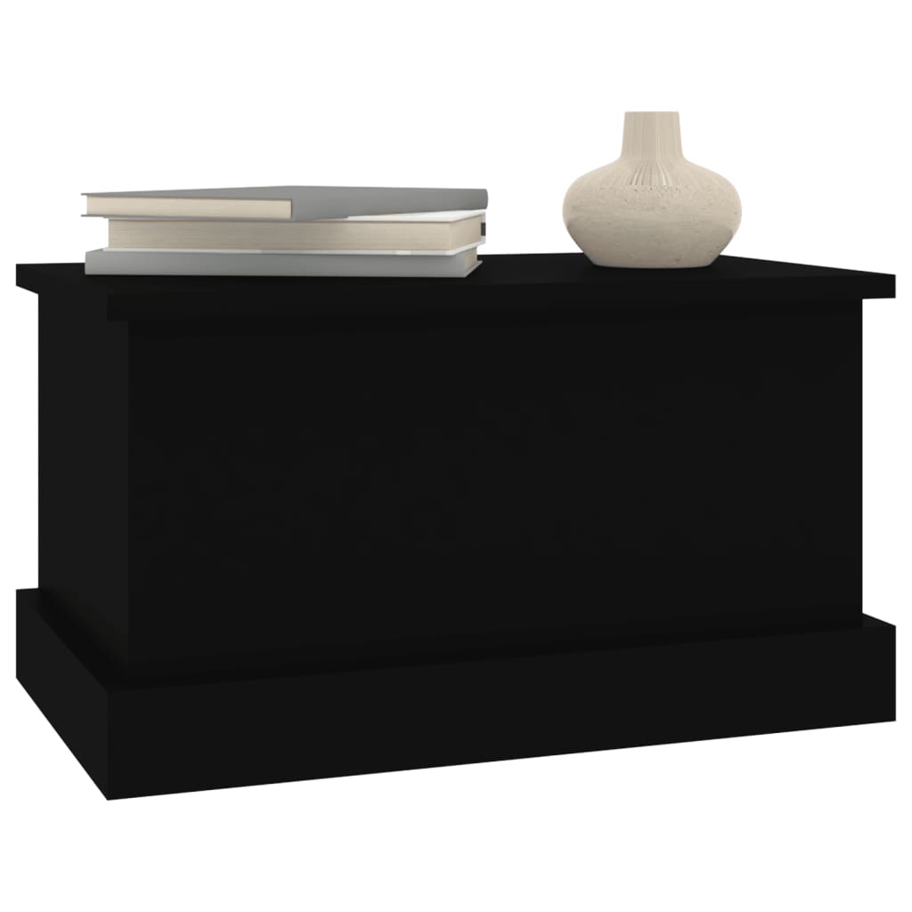 vidaXL Raft de depozitare, negru, 50x30x28 cm, lemn prelucrat vidaXL Raft de depozitare, negru, 50x30x28 cm, lemn prelucrat