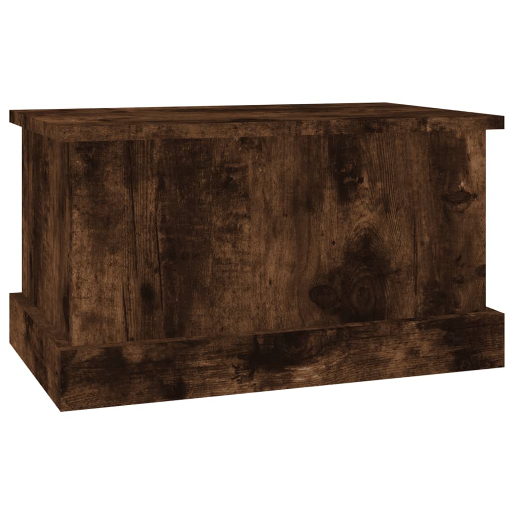 vidaXL Cutie de depozitare, stejar afumat, 50x30x28 cm, lemn prelucrat vidaXL Cutie de depozitare, stejar afumat, 50x30x28 cm, lemn prelucrat