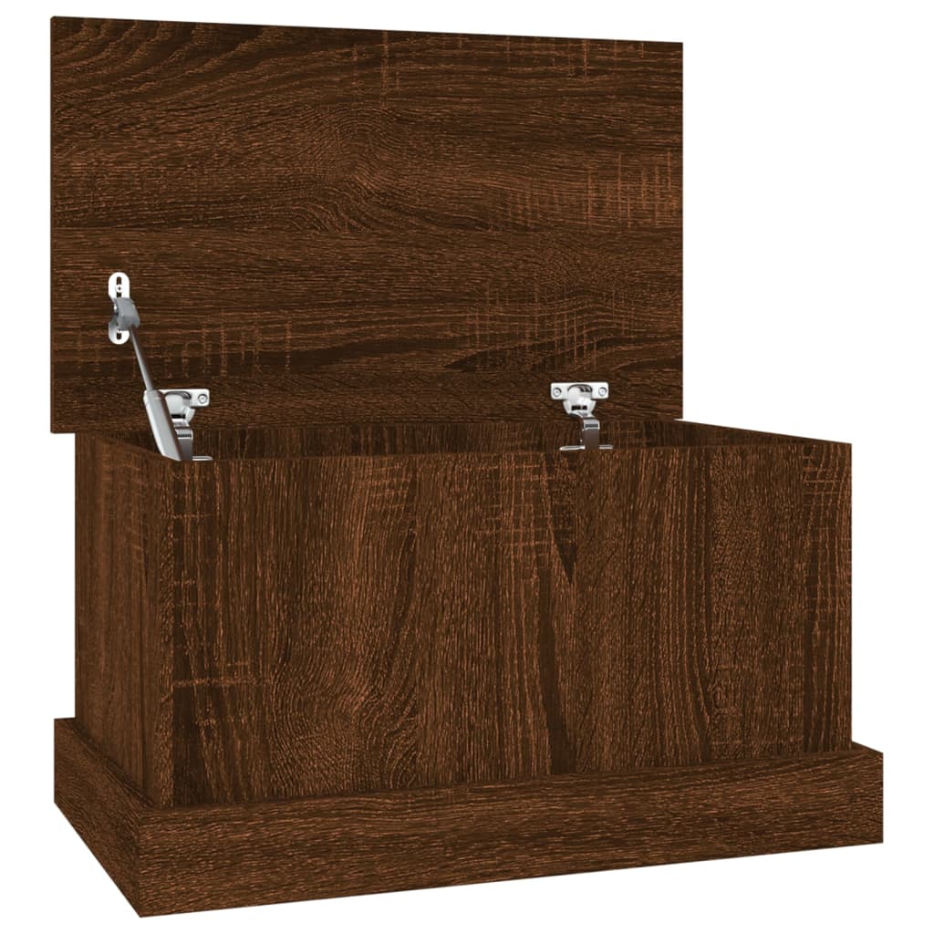 vidaXL Cutie de depozitare, stejar maro, 50x30x28 cm, lemn prelucrat vidaXL Cutie de depozitare, stejar maro, 50x30x28 cm, lemn prelucrat