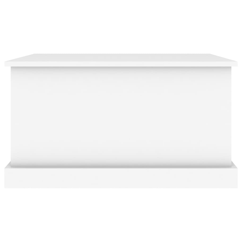 vidaXL Cutie de depozitare, alb, 70x40x38 cm, lemn prelucrat vidaXL Cutie de depozitare, alb, 70x40x38 cm, lemn prelucrat