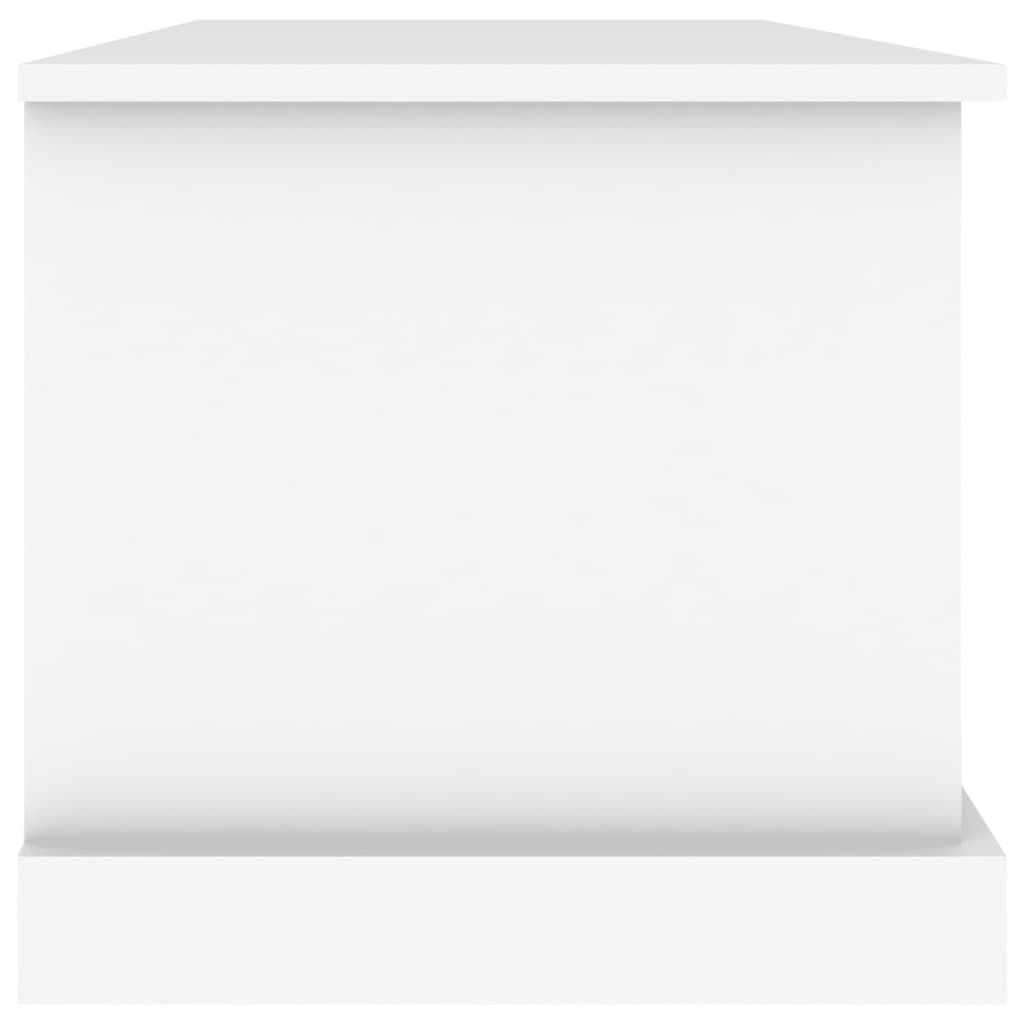 vidaXL Cutie de depozitare, alb, 70x40x38 cm, lemn prelucrat vidaXL Cutie de depozitare, alb, 70x40x38 cm, lemn prelucrat
