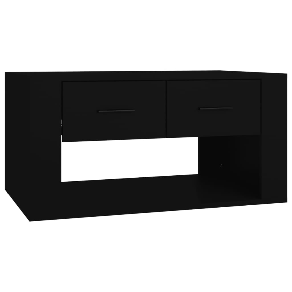 vidaXL Măsuță de cafea, negru, 80x50x40 cm, lemn prelucrat vidaXL Măsuță de cafea, negru, 80x50x40 cm, lemn prelucrat