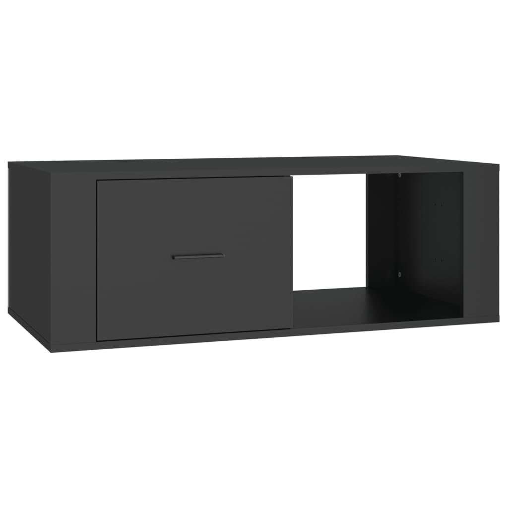 vidaXL Măsuță de cafea, negru, 100x50,5x35 cm, lemn compozit vidaXL Măsuță de cafea, negru, 100x50,5x35 cm, lemn compozit