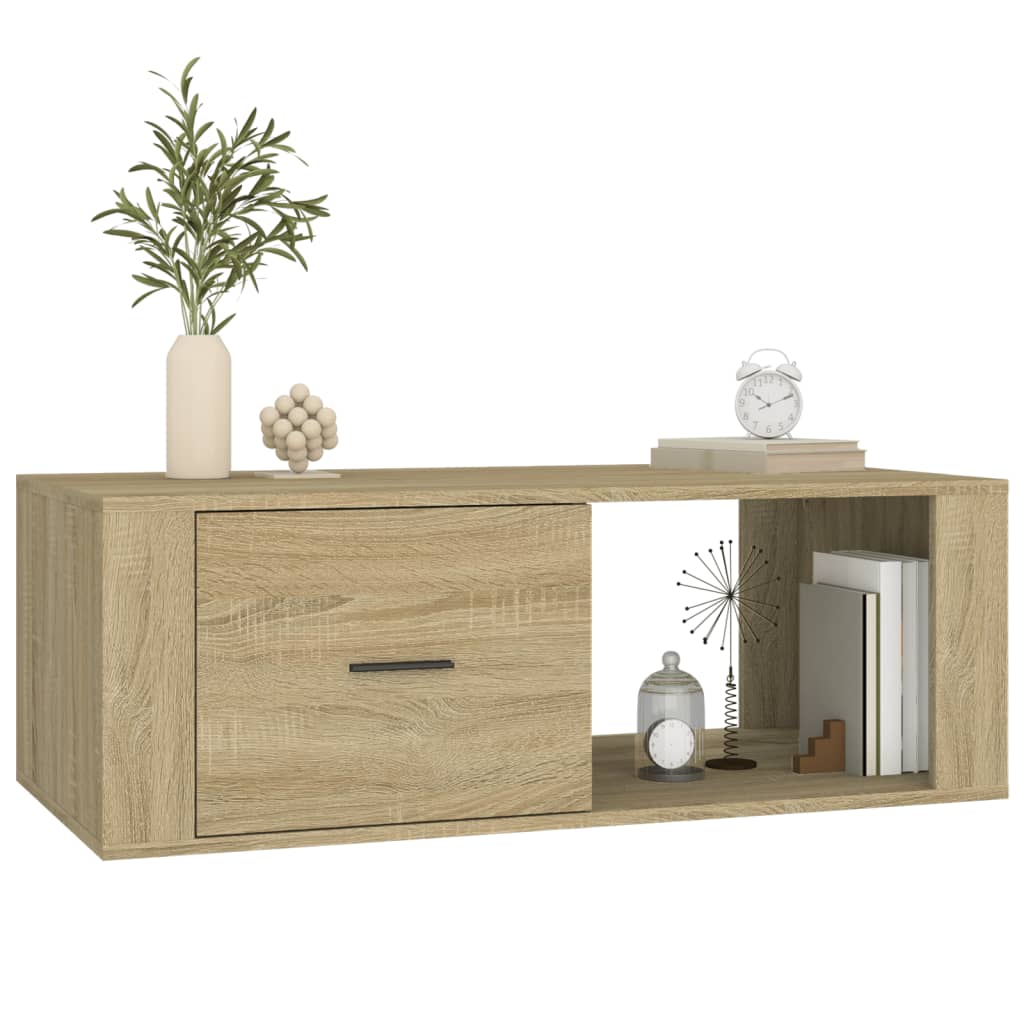 vidaXL Măsuță de cafea, stejar sonoma, 100x50,5x35 cm, lemn compozit vidaXL Măsuță de cafea, stejar sonoma, 100x50,5x35 cm, lemn compozit