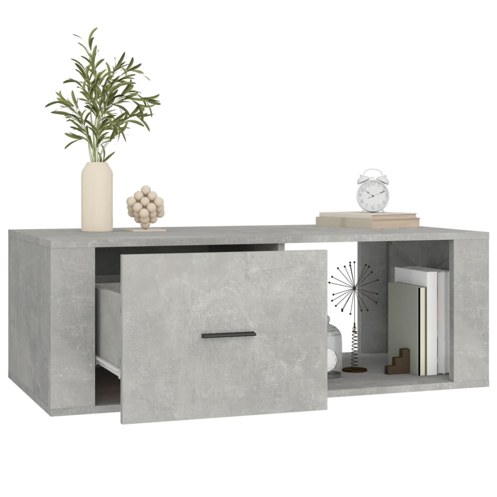 vidaXL Măsuță de cafea, gri beton, 100x50,5x35 cm, lemn compozit vidaXL Măsuță de cafea, gri beton, 100x50,5x35 cm, lemn compozit