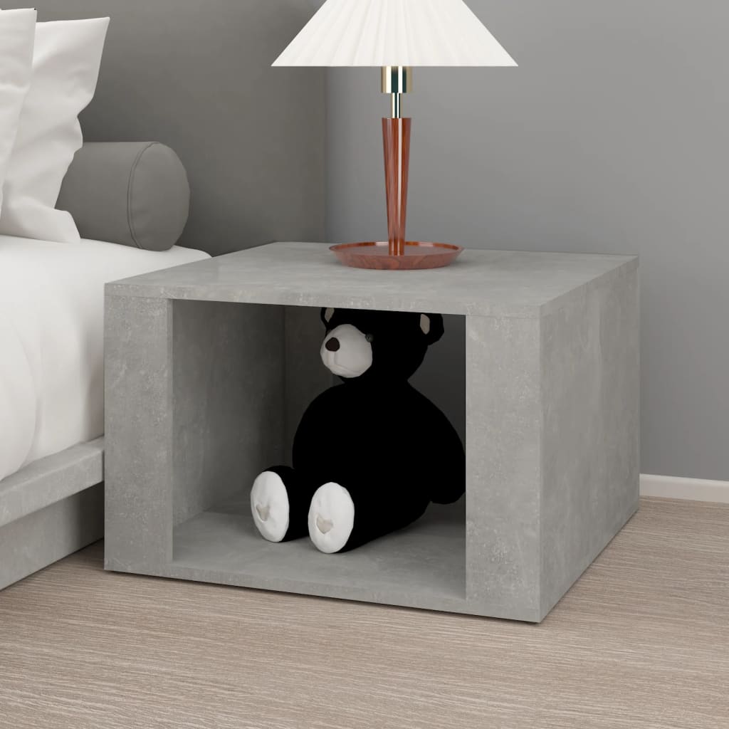 vidaXL Noptieră, gri beton, 57x55x36 cm, lemn compozit