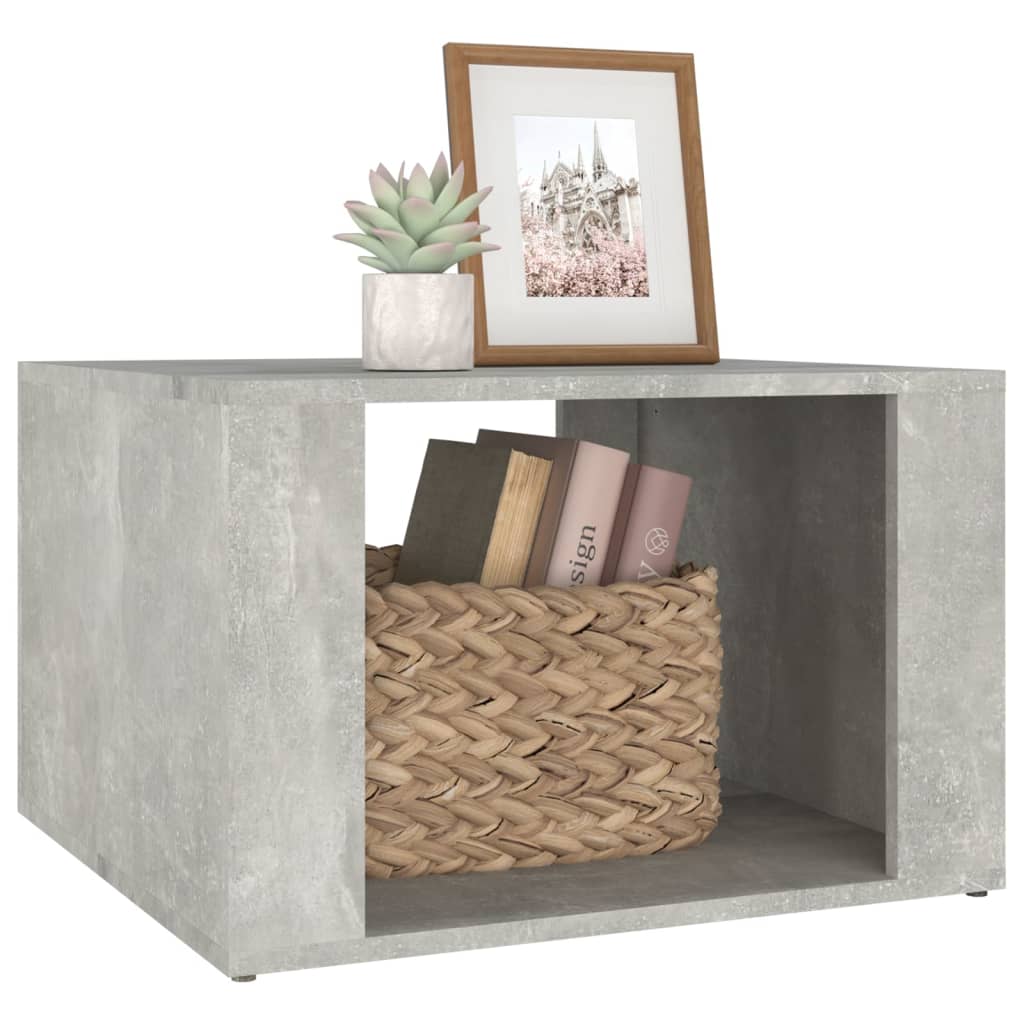 vidaXL Noptieră, gri beton, 57x55x36 cm, lemn compozit