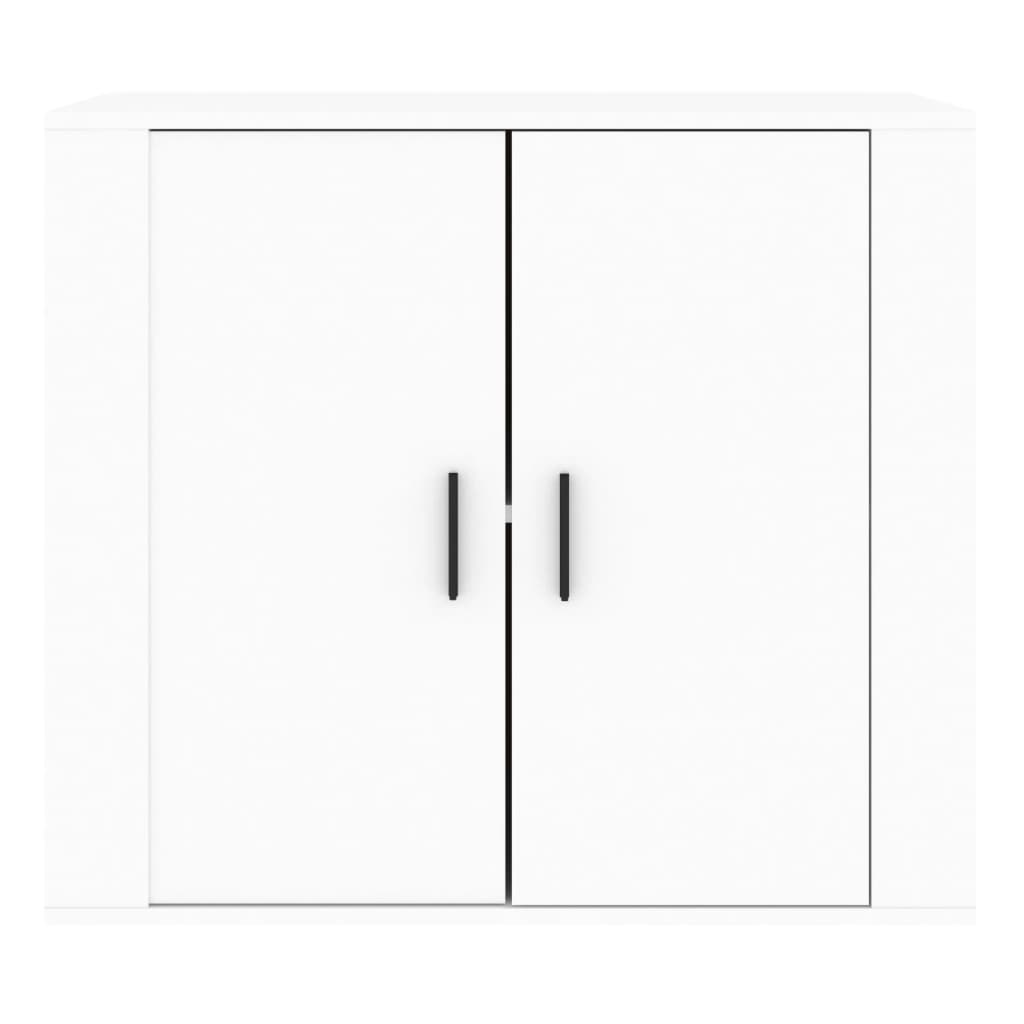 vidaXL Dulap, alb, 80x33x70 cm, lemn prelucrat