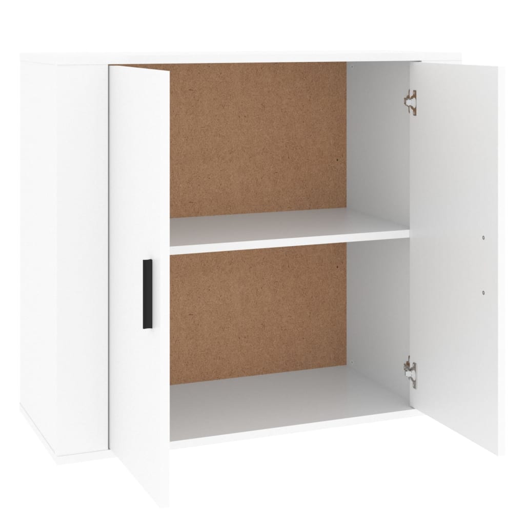 vidaXL Dulap, alb, 80x33x70 cm, lemn prelucrat