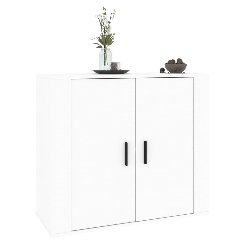 vidaXL Dulap, alb, 80x33x70 cm, lemn prelucrat