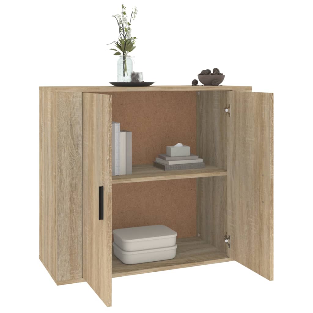 vidaXL Dulap, stejar sonoma, 80x33x70 cm, lemn compozit