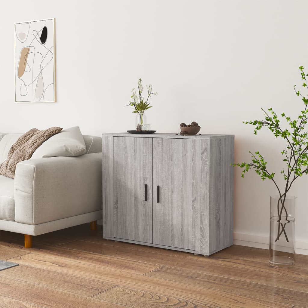 vidaXL Dulap, gri sonoma, 80x33x70 cm, lemn compozit vidaXL Dulap, gri sonoma, 80x33x70 cm, lemn compozit