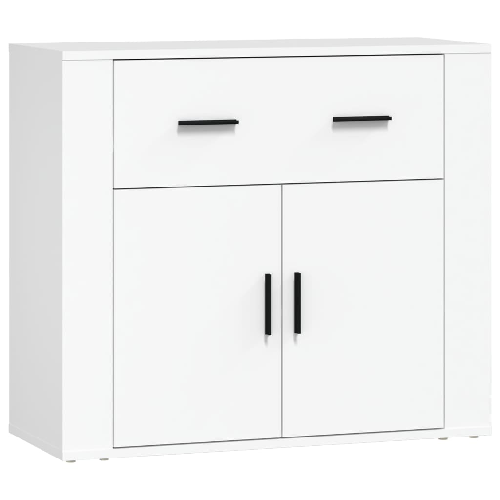 vidaXL Dulap, alb, 80x33x70 cm, lemn prelucrat