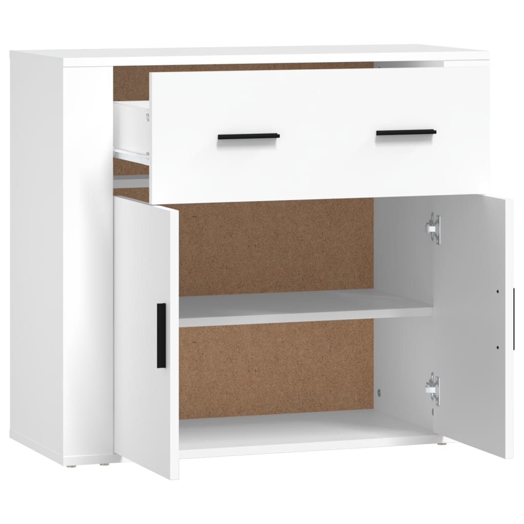 vidaXL Dulap, alb, 80x33x70 cm, lemn prelucrat