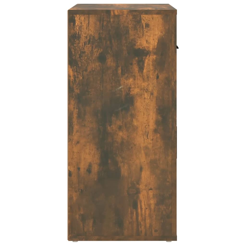vidaXL Dulap, stejar fumuriu, 80x33x70 cm, lemn compozit