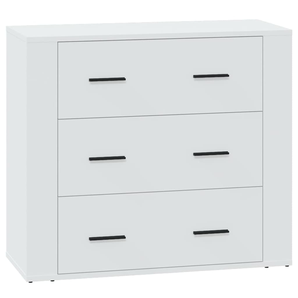 vidaXL Dulap, alb, 80x33x70 cm, lemn prelucrat
