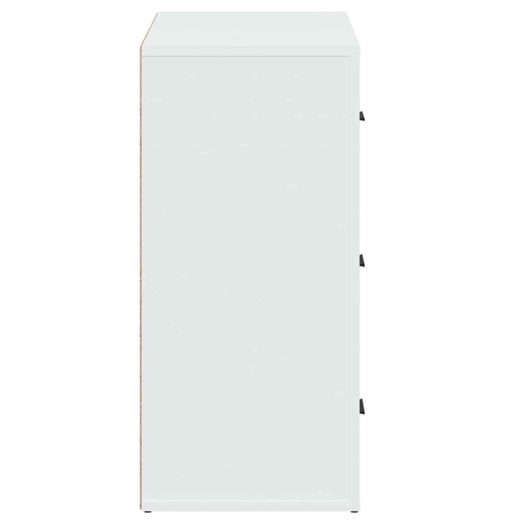vidaXL Dulap, alb, 80x33x70 cm, lemn prelucrat
