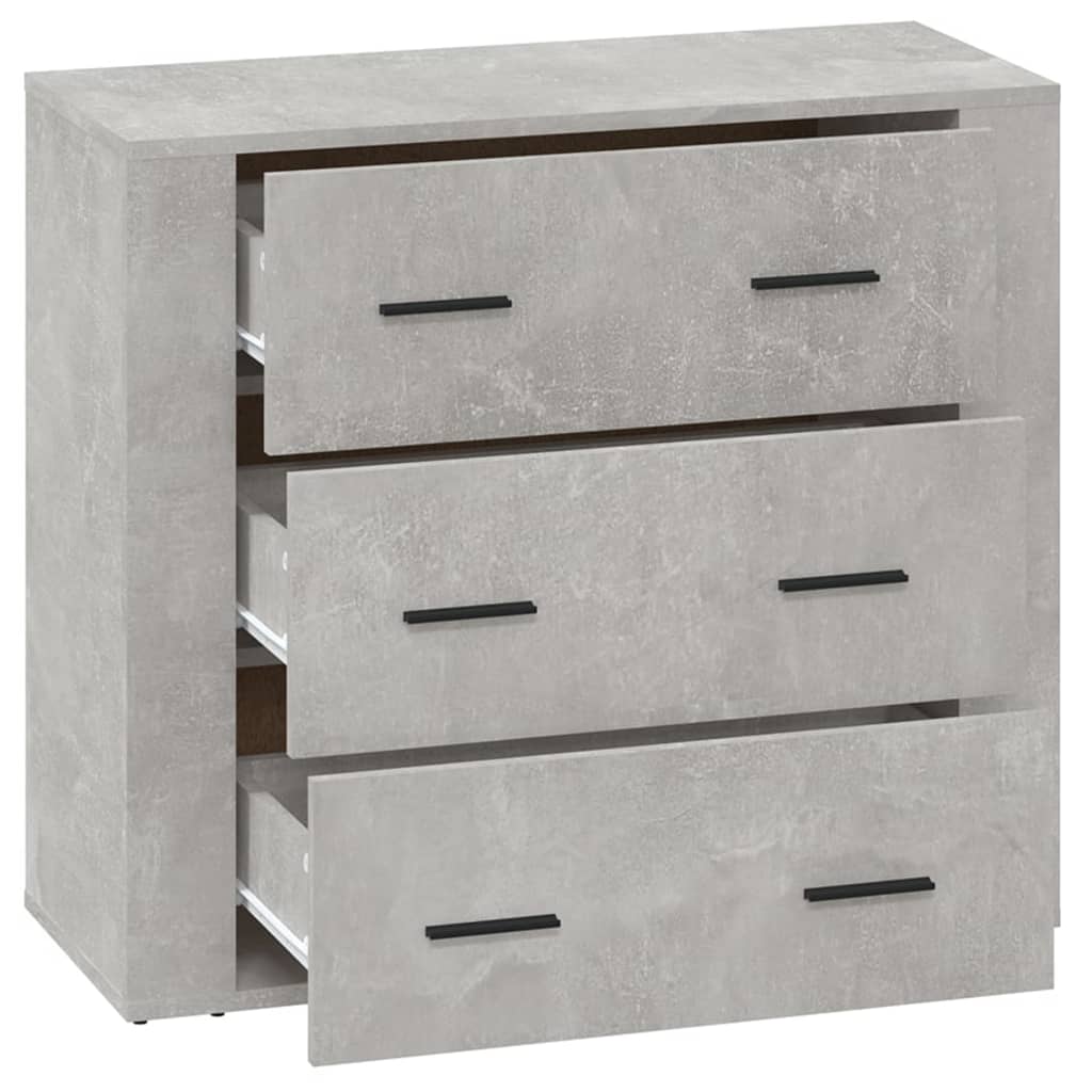 vidaXL Dulap, gri beton, 80x33x70 cm, lemn preluc vidaXL Dulap, gri beton, 80x33x70 cm, lemn preluc