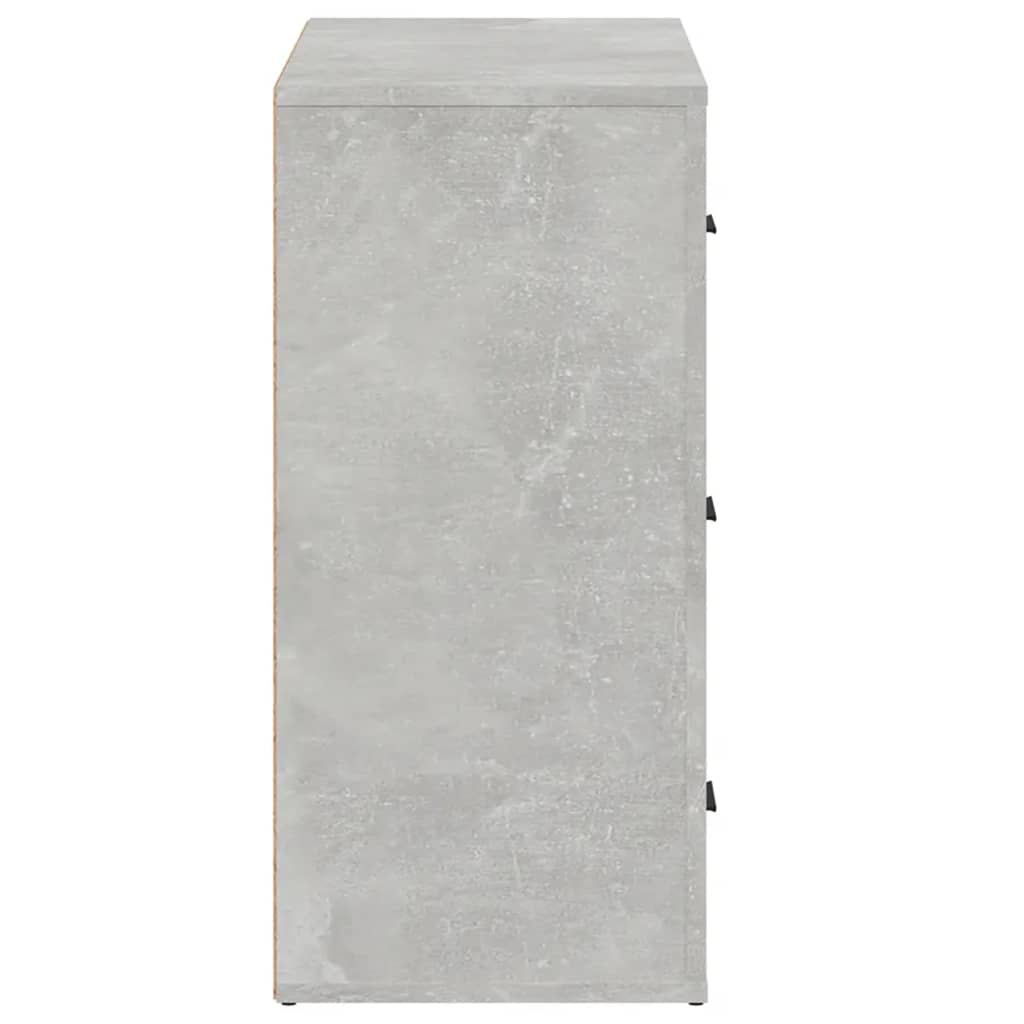 vidaXL Dulap, gri beton, 80x33x70 cm, lemn preluc vidaXL Dulap, gri beton, 80x33x70 cm, lemn preluc