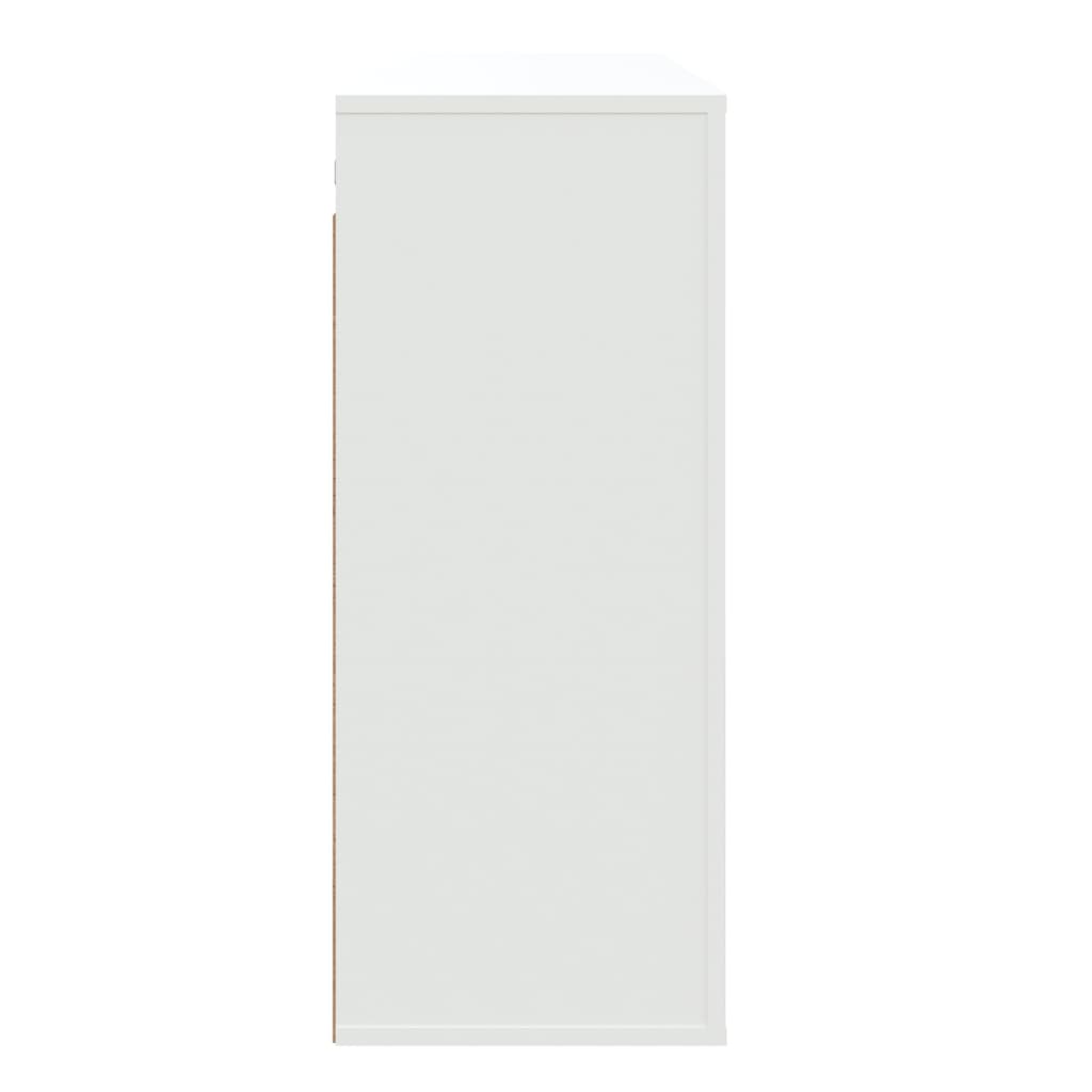 vidaXL Dulap de perete, alb, 80x33x80 cm, lemn prelucrat vidaXL Dulap de perete, alb, 80x33x80 cm, lemn prelucrat