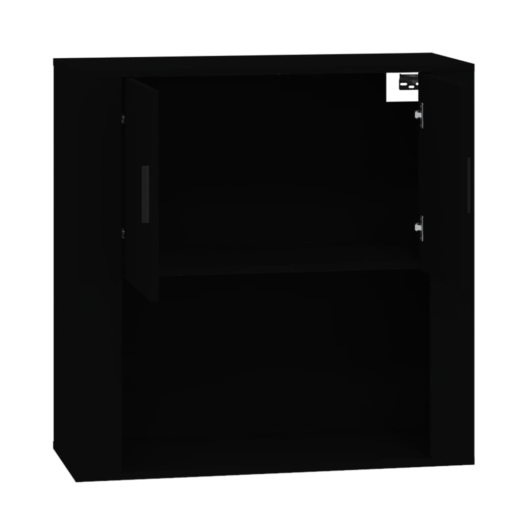vidaXL Dulap de perete, negru, 80x33x80 cm, lemn prelucrat vidaXL Dulap de perete, negru, 80x33x80 cm, lemn prelucrat