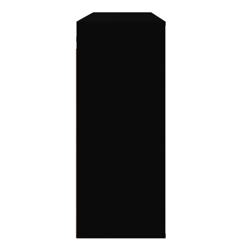 vidaXL Dulap de perete, negru, 80x33x80 cm, lemn prelucrat vidaXL Dulap de perete, negru, 80x33x80 cm, lemn prelucrat