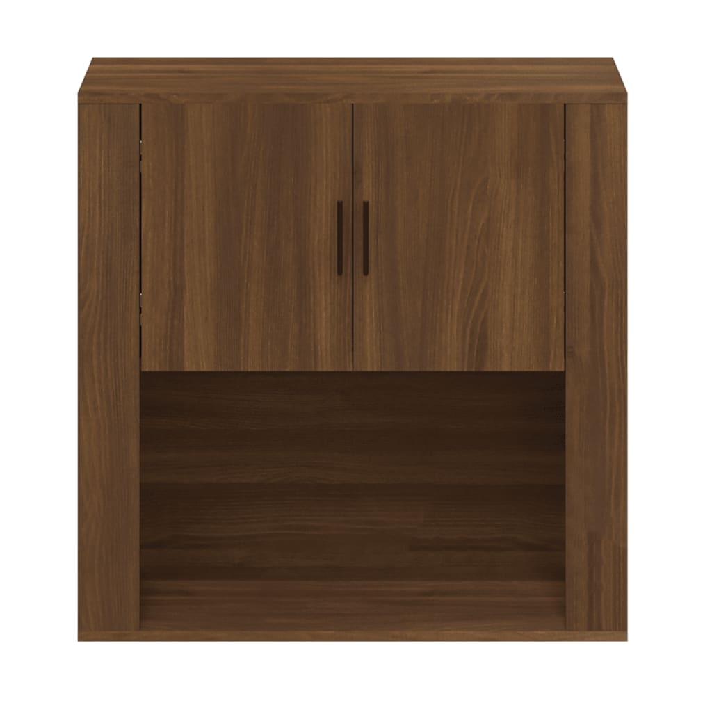 vidaXL Dulap de perete, stejar maro,80x33x80 cm, lemn prelucrat