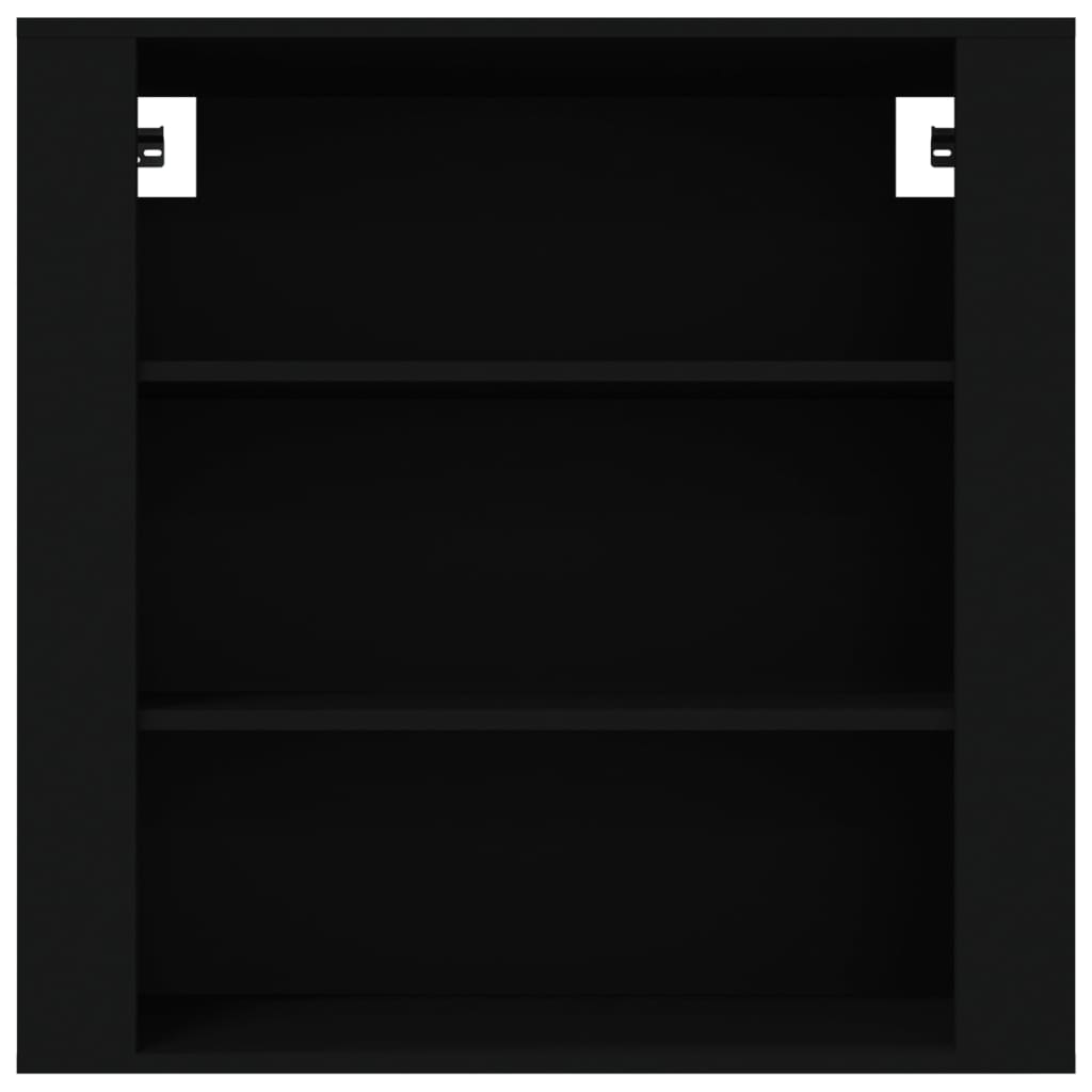 vidaXL Dulap de perete, negru, 80x33x80 cm, lemn prelucrat