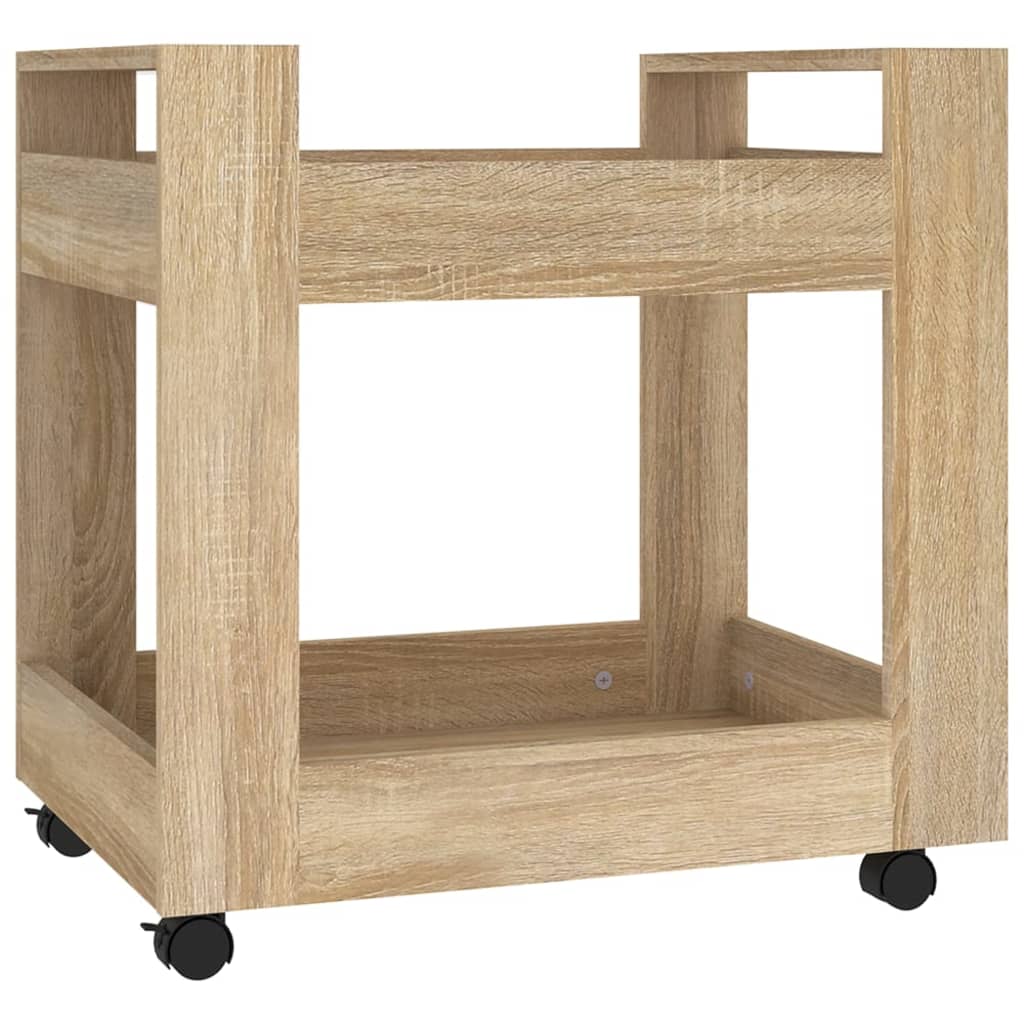 vidaXL Cărucior de birou, stejar sonoma, 60x45x60 cm, lemn prelucrat vidaXL Cărucior de birou, stejar sonoma, 60x45x60 cm, lemn prelucrat