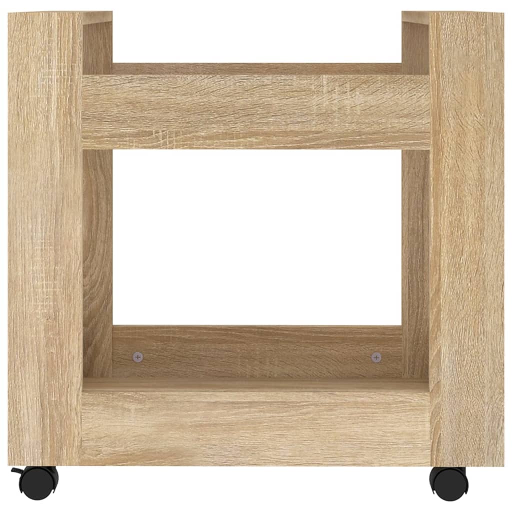 vidaXL Cărucior de birou, stejar sonoma, 60x45x60 cm, lemn prelucrat vidaXL Cărucior de birou, stejar sonoma, 60x45x60 cm, lemn prelucrat