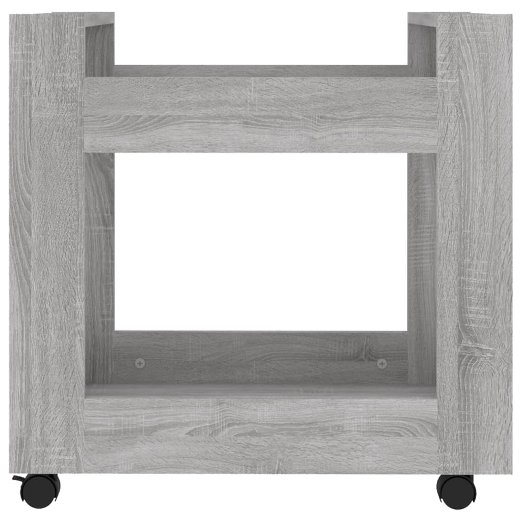 vidaXL Cărucior de birou, gri sonoma, 60x45x60 cm, lemn prelucrat