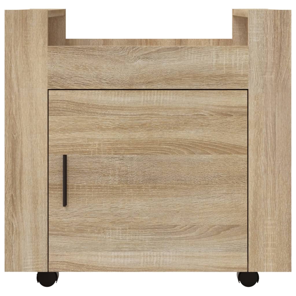 vidaXL Cărucior de birou, stejar sonoma, 60x45x60 cm, lemn prelucrat vidaXL Cărucior de birou, stejar sonoma, 60x45x60 cm, lemn prelucrat