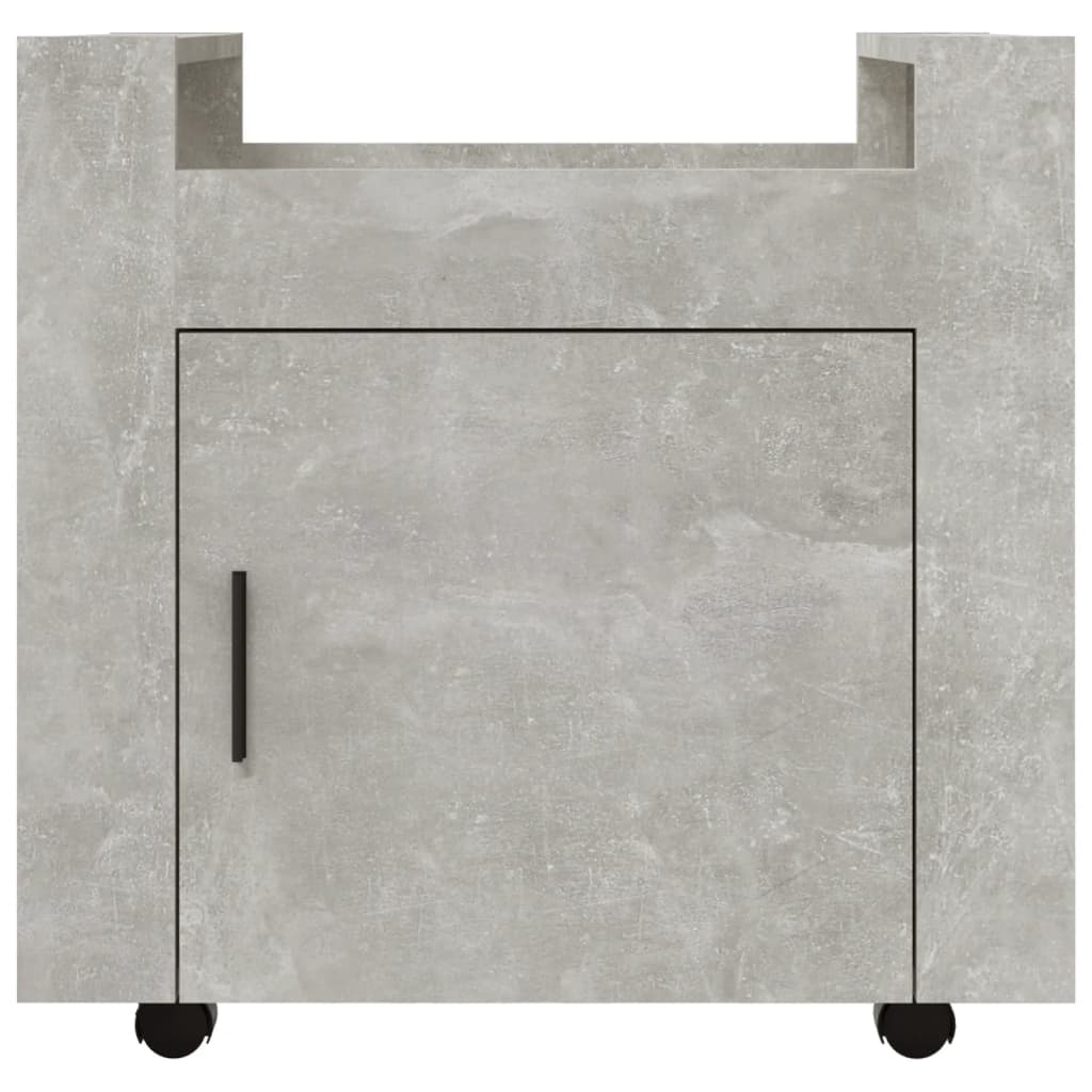 vidaXL Cărucior de birou, gri beton, 60x45x60 cm, lemn prelucrat vidaXL Cărucior de birou, gri beton, 60x45x60 cm, lemn prelucrat