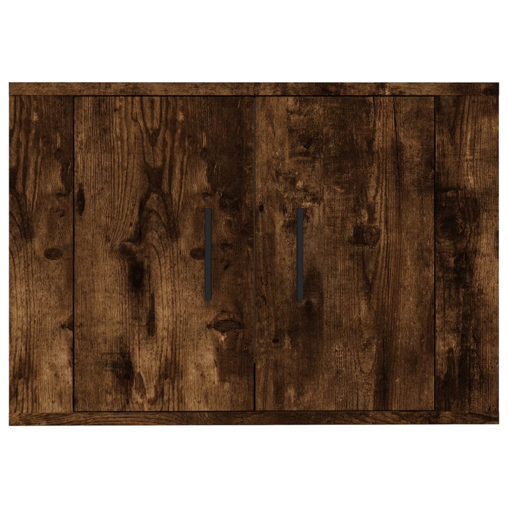 vidaXL Dulap TV montat pe perete, stejar fumuriu, 57x34,5x40 cm