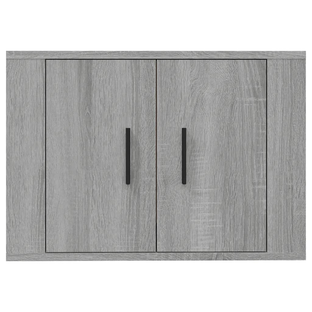 vidaXL Dulap TV montat pe perete, gri sonoma, 57x34,5x40 cm